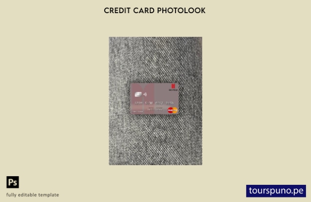 listo para imprimir plantilla frontal de aspecto fotográfico mastercard del B 21